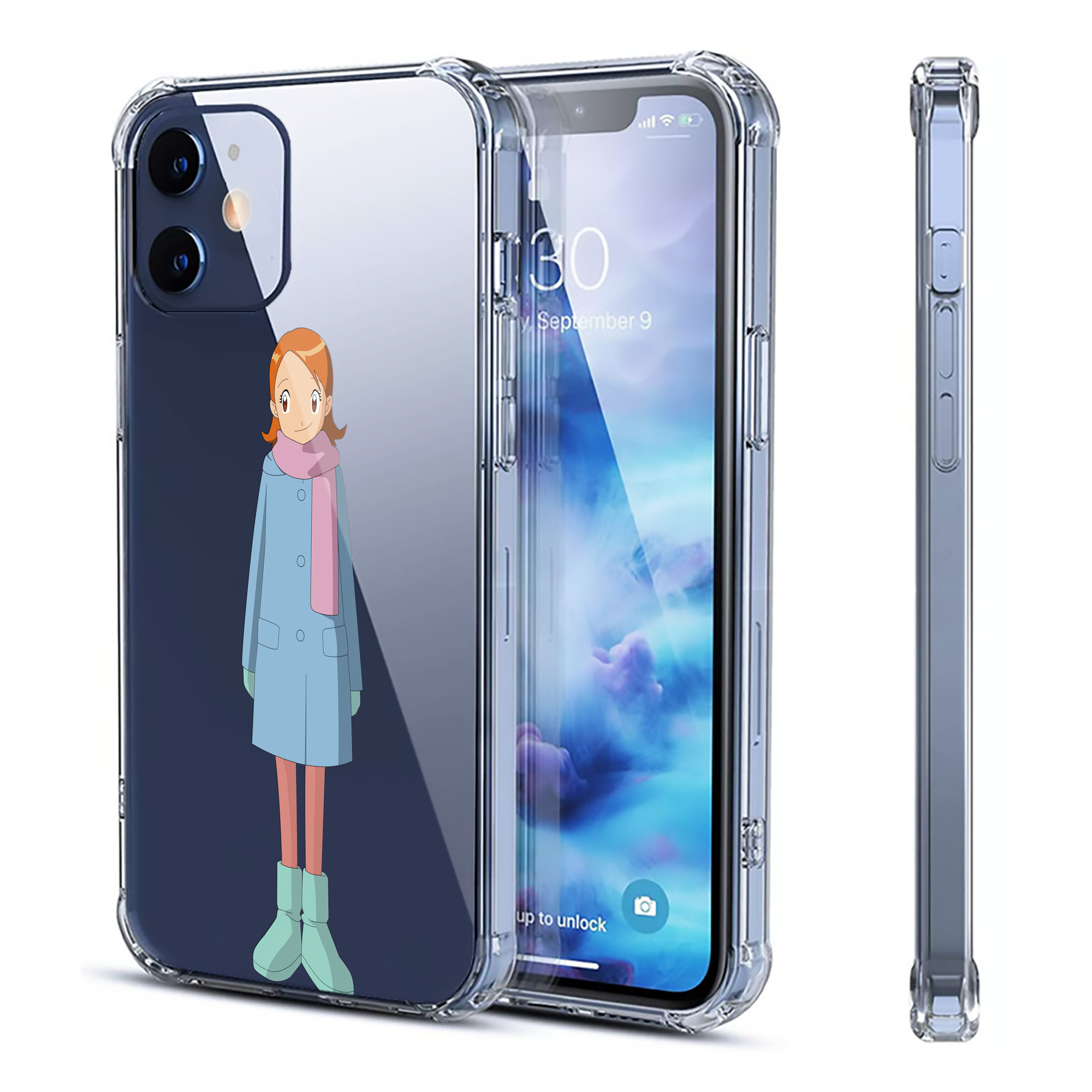 （画像用） Digimon デジタルモンスター/デジモン 【iPhone 12シリーズ対応】透明スマホケース（クリアソフトケース）